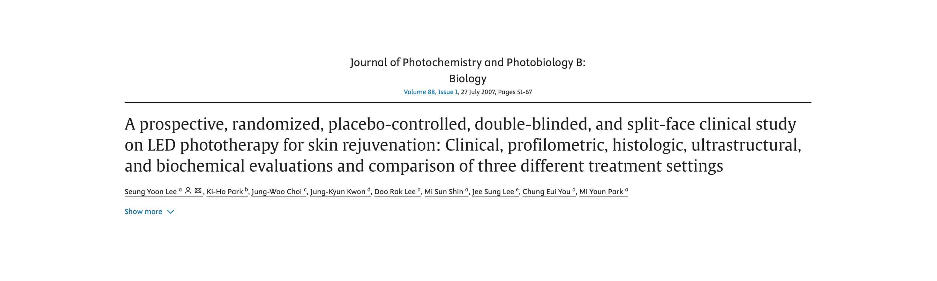 RED LIGHT THERAPY RESTORES SKIN ELASTICITY AND REDUCES WRINKLES UP TO 36%